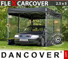 Portable garage Folding garage FleX Carcover, 2,5x5m, Black