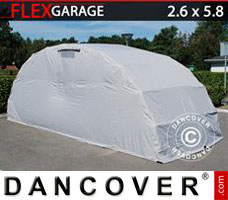 Portable garage Folding garage (Car), 2.6x5.8x2.1 m, Grey