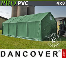 Portable garage PRO 4x8x2x3.1 m, PVC, Green