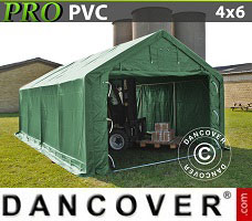 Portable garage PRO 4x6x2x3.1 m, PVC, Green