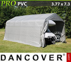 Portable garage PRO 3.77x7.3x3.24 m PVC, Grey