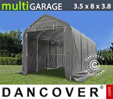 Portable garage multiGarage 3.5x8x3x3.8 m, Grey
